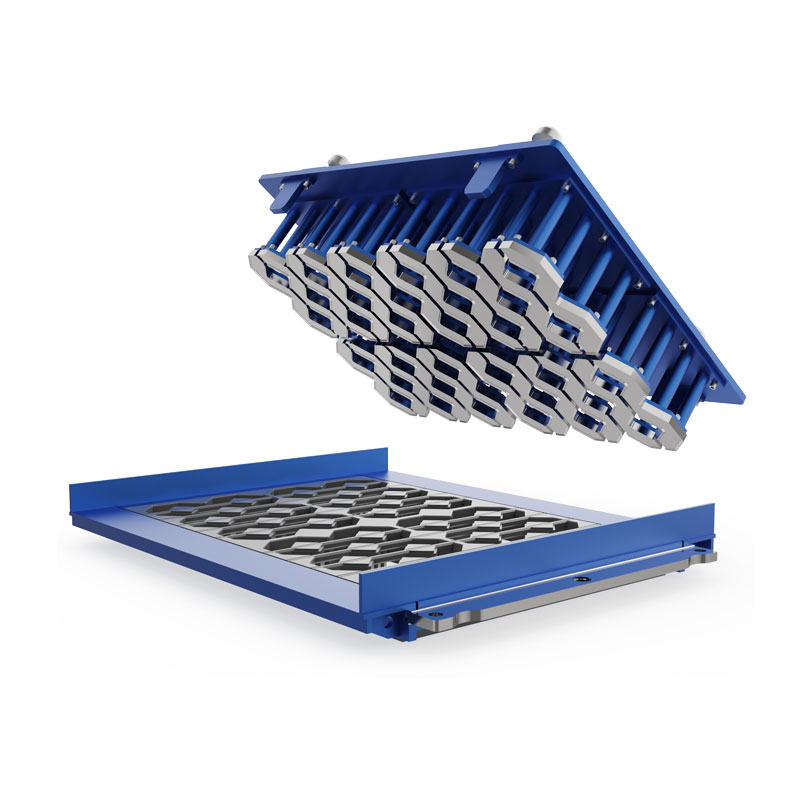 Påføring av betongblokkformer i lekeområdet for barn